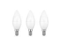 604-018-3 Лампа светодиодная REXANT Свеча CN 7.5 Вт E14 713 Лм 4000 K нейтральный свет (3 шт./уп.)