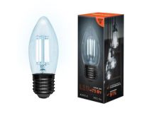 604-094 Лампа филаментная Свеча CN35 9,5Вт 950Лм 4000K E27 прозрачная колба REXANT