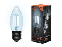 604-090 Лампа филаментная Свеча CN35 7,5Вт 600Лм 4000K E27 диммируемая, прозрачная колба REXANT