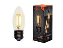 604-089 Лампа филаментная Свеча CN35 7,5Вт 600Лм 2700K E27 диммируемая, прозрачная колба REXANT