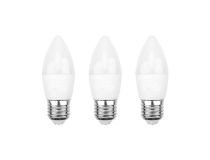 604-020-3 Лампа светодиодная REXANT Свеча CN 7.5 Вт E27 713 Лм 2700 K теплый свет (3 шт./уп.)