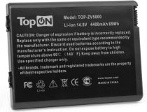 TopON TOP-ZV5000 HP Pavilion ZD8000, ZX6000, NX10, Presario R3000 14.8V 4400mAh 65Wh. PN: 346970-001, HSTNN-DB03.
