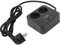 Сетевой фильтр TopON TOP-PWS2B 102929  1.5м (2 розетки, 2xUSB,USB-C)