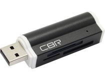 CBR Lighter Black USB 2.0 MMC/SDHC/microSDHC/MS(/Pro/Duo) Card Reader/Writer