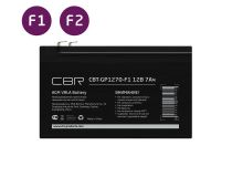 Аккумулятор CBR CBT-GP1270-F1 (12V, 7.0Ah) для UPS