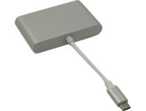 Кабель-переходник USB-C -- HDMI(F)+VGA(15F)+AUX