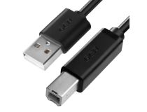Greenconnect GCR-52711 Кабель 0.3m USB 2.0, AM/BM, черный, 28/28 AWG