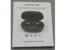 Наушники с микрофоном Dialog ES-120BT Black (Bluetooth 5.0, с регулятором громкости)