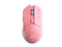 Мышь игровая беспроводная Dareu EM901 Pink (розовый),DPI 600-10000,подсветка RGB,: проводное+2.4GHz