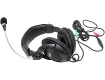 Наушники с микрофоном Defender HN-898 (шнур 3м, с регулятором громкости) 63898 