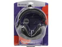 Наушники с микрофоном Defender HN-898 (шнур 3м, с регулятором громкости) 63898 