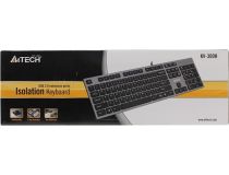 Клавиатура A4Tech Isolation KV-300H USB  104КЛ, 2 USB-порта