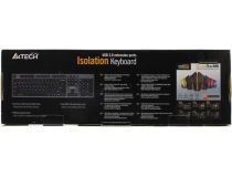 Клавиатура A4Tech Isolation KV-300H USB  104КЛ, 2 USB-порта