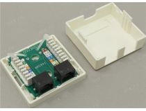 Розетка внешняя двойная RJ-45 кат.5(e)