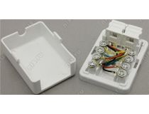 Розетка внешняя двойная телефонная RJ-11(6P4C)