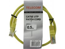 Patch Cord UTP кат.5e 0.5м, жёлтый