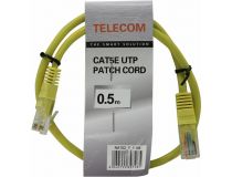 Patch Cord UTP кат.5e 0.5м, жёлтый