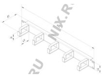 NT CO-H G Кабельный органайзер 19 , серый горизонтальный 1U