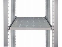 NT/C3Solutions SSl580G/C3.SH0508 Полка 19 выдвижная с направляющими, серая L=580 мм, перфорированная