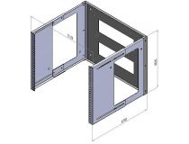 NT BRACKET 9 G Кронштейн настенный 19 , серый 9U