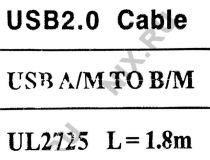 Кабель USB 2.0 A-- B 1.8м