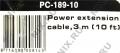 Кабель UPS - устройство 220V (IEC-320-C13-- IEC-320-C14) 3м