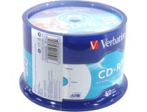 CD-R Verbatim  700Mb 52x sp. уп.50 шт на шпинделе, printable 43309/43438 
