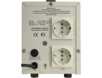 Стабилизатор Powerman AVS 1500D White (вх.140-260V, вых.220V ± 8%, 1500VA, 2 розетки Euro)