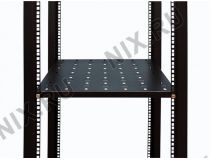 NT S620 B Полка 19 , чёрная L=620 мм, перфорированная