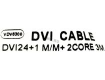 VCOM VDV6300-3м Кабель монитор - SVGA card DVI-D (25M -25M) 3м 2 фильтра