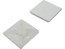 Самокл. площадка для крепления стяжек, 20х20 мм,уп-ка 100шт