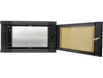 NT WALLBOX 6-63 B Шкаф 19 настенный, чёрный 6U 600x350, дверь стекло-металл