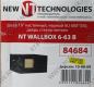 NT WALLBOX 6-63 B Шкаф 19 настенный, чёрный 6U 600x350, дверь стекло-металл