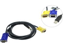 ATEN 2L-5203UP Кабель для KVM переключателей (USB+VGA15M, 3м)