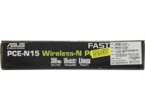 ASUS PCE-N15 Wireless N PCI-E Adapter (802.11n, PCI-Ex1, 300Mbps)