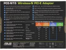 ASUS PCE-N15 Wireless N PCI-E Adapter (802.11n, PCI-Ex1, 300Mbps)