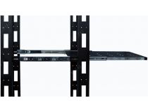 NT SSl620 B Полка 19 выдвижная с направляющими, чёрная L=620 мм, перфорированная