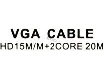 VCOM Кабель монитор - SVGA card (15M -15M) 20м 2 фильтра