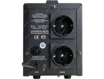 Стабилизатор Powerman AVS 1000D Black (вх.140-260V, вых.220V ± 8%,1000VA, 2 розетки Euro)