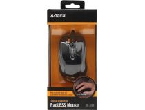 A4Tech V-Track Mouse N-70FX(-1) Black  (RTL) USB 7btn+Roll, уменьшенная
