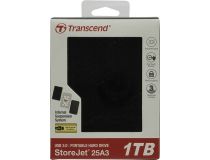 TRANSCEND StoreJet 25A3 TS1TSJ25A3K USB3.0 Portable 2.5  HDD 1Tb EXT (RTL)