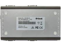 D-Link DKVM-4K  Switch 4/1 (клавиатураPS/2+мышьPS/2+VGA15pin)(+2 кабеля)