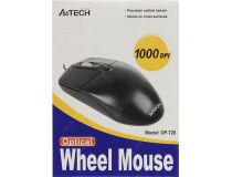 A4Tech Optical Mouse  OP-720-Black (RTL) PS/2 3btn+Roll