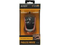 A4Tech V-Track Mouse N-400-2 Red&Black  (RTL) USB 3btn+Roll