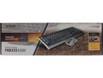 A4Tech V-Track Wireless 9300F (GR-152+G9-730FX) (Кл-ра М/Мед, USB, FM+Мышь, 5кн, Roll, USB, FM)