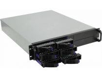 Server Case 2U Procase  ES206S-SATA3-B-0 Black 6xHotSwap SAS/SATA, ATX, без БП