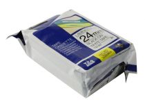 Brother TZ(e)-251 ламинированная лента для печати этикеток (ширина 24мм, 8м, чёрный на белом)