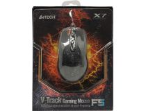 A4Tech V-Track Gaming Mouse F5 Black (RTL) USB 7btn+Roll