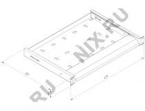 NT LP ts B (Light Panel telescopic + shelf ) - панель освещения с направляющими чёрная