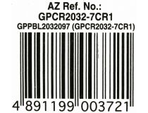 GP Lithium Cell CR2032 (Li, 3V)